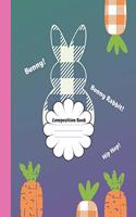 Bunny Rabbit Composition Book