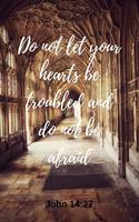 Do not let your hearts be troubled and do not be afraid - John 14: 27: Notebook with a Bible Verse Cover to use as Notebook - Planner - Journal - 120 pages blank lined - 6x9 inches (A5)