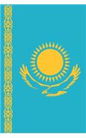 Kazakhstan Travel Journal - Kazakhstan Flag Notebook - Kazakh Flag Book
