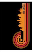 Los Angeles: 6x9 College Ruled Notebook to Write in with Skyline of Los Angeles, California