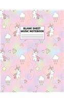 Blank Sheet Music Notebook