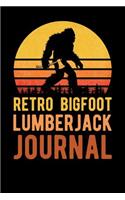 Retro Bigfoot Lumberjack Journal