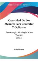 Capacidad De Los Menores Para Contratar Y Obligarse