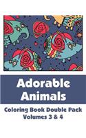 Adorable Animals Coloring Book Double Pack (Volumes 3 & 4)