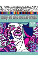 Coloring Books for Grownups Day of the Dead Girls