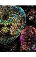 Fractal Notebook Collection: Design 29, Fractal Art Journal/Diary, Wide Ruled, 100 Pages, 8.5 x 11