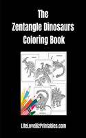 Zentangle Dinosaurs Coloring Book