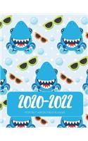 2020-2022 Three 3 Year Planner Sharks Monthly Calendar Gratitude Agenda Schedule Organizer: 36 Months Calendar; Appointment Diary Journal With Address Book, Password Log, Notes, Julian Dates & Inspirational Quotes