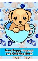New Puppy Journal and Coloring Book