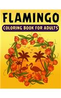 Flamingo Coloring Book for Adults