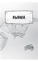 Rwanda: Ruled Travel Diary Notebook or Journey Journal - Lined Trip Pocketbook for Men and Women with Lines