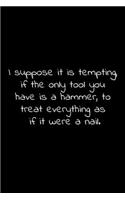 I suppose it is tempting, if the only tool you have is a hammer, to treat everything as if it were a nail.