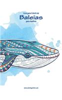 Livro para Colorir de Baleias para Adultos