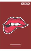 Notizbuch Kuss Lippe: A5 Notebook - 111 Seiten - Extra Kalender 2020 - Einzigartig - Kariert - karo - raster - Geschenk - Geschenkidee