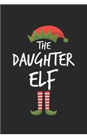 Funny Daughter Elf Christmas Notebook Gift