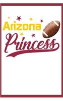 Arizona Princess: Football Blank Lined Journal Notebook Diary 6x9