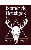 Isometric Notebook - 8.5" X 11" - 100 Pages: Graph Paper Pages