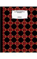 Celtic Knots Art, Wide Ruled Composition Notebook. 8x 10. 120 Pages: Celtic Knots Wide Ruled Journal Paper. Red Yellow Celtic Symbol Tattoo Design Pattern on Black Cover.
