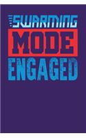 Swarming Mode Engaged: Dark Purple, Blue & Red Design, Blank College Ruled Line Paper Journal Notebook for Project Managers and Their Families. (Agile and Scrum 6 x 9 inch