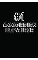 #1 Accordion Repairer: Blank Lined Composition Notebook Journals to Write in