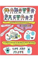 Homework Pages for Kindergarten (Cut and paste Monster Factory - Volume 2)