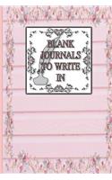 Blank Journals To Write In