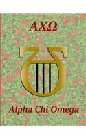 Alpha Chi Omega: Lined Notebook - Journal - Composition Book - 8.5 X 11 Paper - College Ruled - 100 Pages