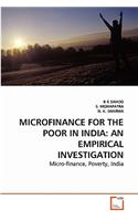 Microfinance for the Poor in India