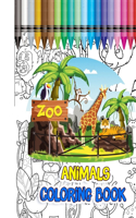 Zoo Animals Coloring Book