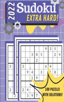 2022 Extra Hard Sudoku Large Print Book