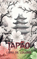 Livro para colorir do Japão