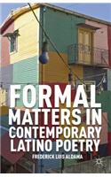 Formal Matters in Contemporary Latino Poetry