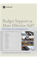 Budget Support as More Effective Aid