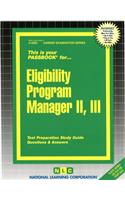 Eligibility Program Manager II, III: Passbooks Study Guide