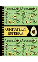 Avocado Composition Notebook