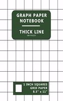 Graph Paper Notebook: (Grid Paper Composition 1 Inch Squares)
