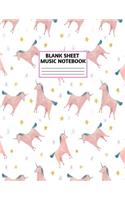 Blank Sheet Music Notebook