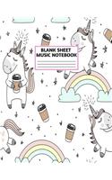 Blank Sheet Music Notebook