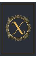 X: Monogram Notebook