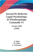 Journal de Medecine Legale Psychiatrique Et D'Anthropologie Criminelle V1