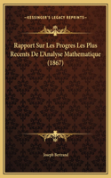 Rapport Sur Les Progres Les Plus Recents De L'Analyse Mathematique (1867): (French)