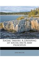 Social Theory. a Grouping of Social Facts and Principles