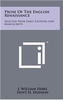 Prose of the English Renaissance