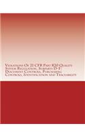 Violations Of 21 CFR Part 820 Quality System Regulation, Subparts D-F: Document Controls, Purchasing Controls, Identification and Traceability: Warning Letters Issued by U.S. Food and Drug Administration(FDA Warning Letters Analysis)