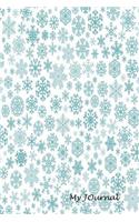 My Journal: Snowflake Pattern Blank Lined Diary / Journal (15)