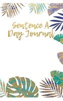 Sentence a Day Journal: 5 Years of Memories, Blank Date No Month