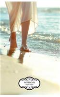 Notebook: Journal Dot-Grid, Graph, Lined, Blank No Lined: Walking on the sand: Small Pocket Notebook Journal Diary, 120 pages, 5.5" x 8.5" (Blank Notebook Jou