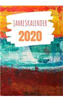 Jahresplaner 2020: Terminkalender 2020 - 366 Seiten (liniert) - Jeder Tag eine Seite - Tagebuch, Haushaltsbuch, Schreibheft, Büro, Notizen, Taschenbuch