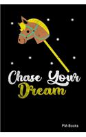 Chase Your Dream: Liniertes A5 Notizbuch oder Heft für Schüler, Studenten und Erwachsene