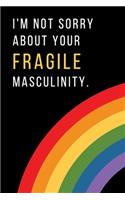 I'm not sorry about your fragile masculinity.